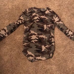 Camouflage long sleeve shirt